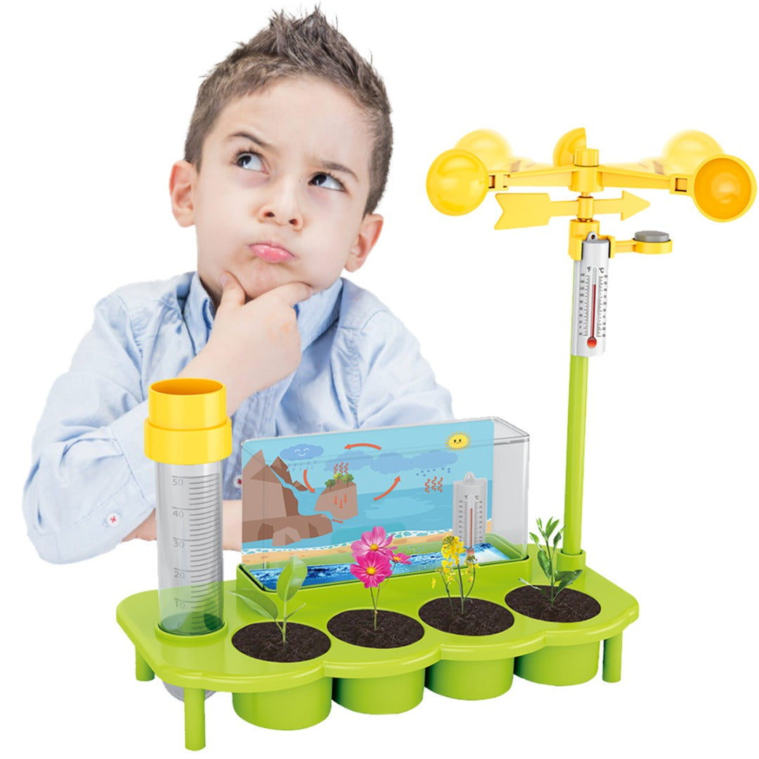 COO11 Combo Plant Growing Set- Stem Weather Station Water Table & Plant Tree Kids Fun Game Toys, Outdoor Garden Toy Encourages Creative Play, Safe & Portable Kids Table for Girls & Boys 8+ Years