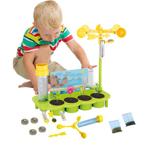 COO11 Combo Plant Growing Set- Stem Weather Station Water Table & Plant Tree Kids Fun Game Toys, Outdoor Garden Toy Encourages Creative Play, Safe & Portable Kids Table for Girls & Boys 8+ Years