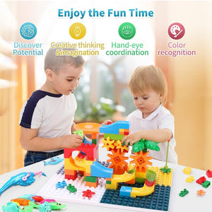 Coo11 Kids Multi functional Building Block Table, Educationa Creative Toys, High Quality, Fun Learning Game, Portable, Lightweight, Perfect gift for Boys & Girls, Suitable for 3+