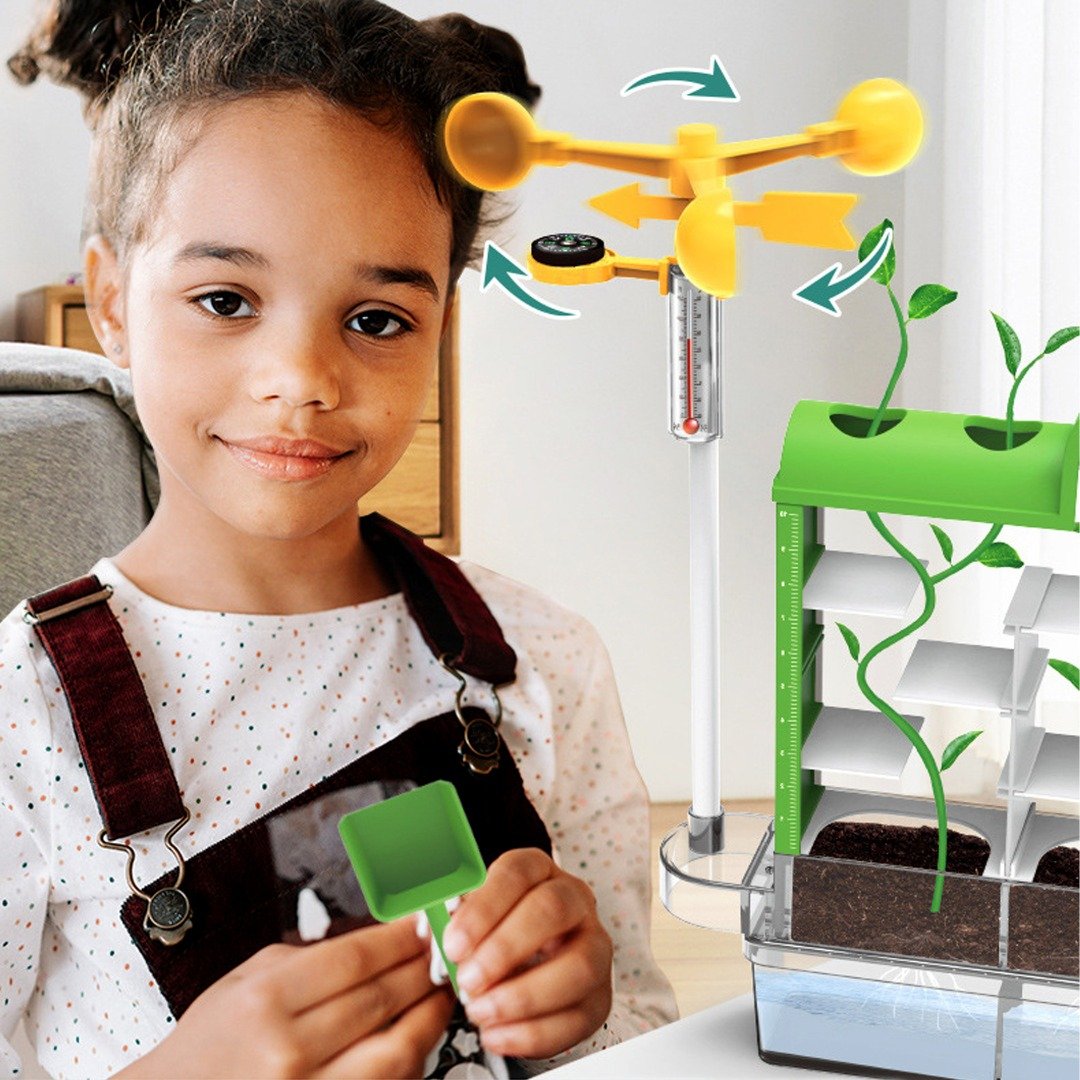 COO11 Combo Plant Growing Set- Stem Weather Station Water Table & Plant Tree Kids Fun Game Toys, Outdoor Garden Toy Encourages Creative Play, Safe & Portable Kids Table for Girls & Boys 8+ Years