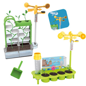 COO11 Combo Plant Growing Set- Stem Weather Station Water Table & Plant Tree Kids Fun Game Toys, Outdoor Garden Toy Encourages Creative Play, Safe & Portable Kids Table for Girls & Boys 8+ Years