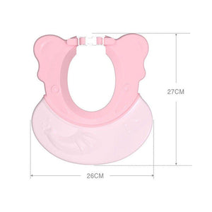 Coo11 Wall-Mounted Bath Toy Organizer Red & Baby Adjustable Shower Cap Pink & Baby Frog Design Bath Rinse Cup Red