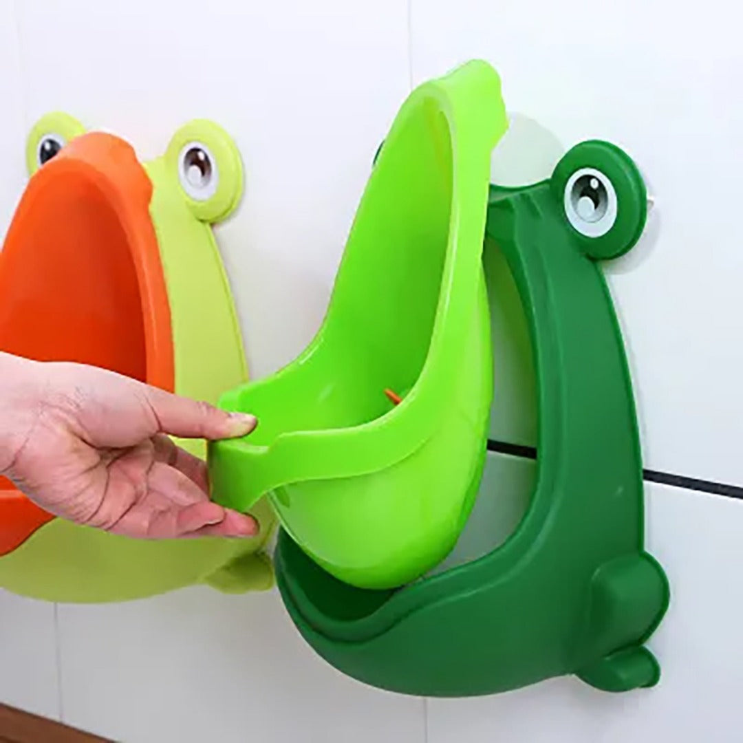 Coo11 Combo of Portable Kids Convenient and Pretty Urinal and Frog Potty Training seat and Urinal Boy and Girl Travelling Urinal Capacity 500ml Durable and Nox-Toxic