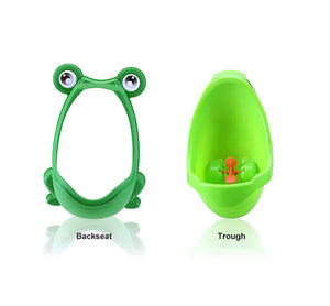 Coo11 Combo of Portable Kids Convenient and Pretty Urinal and Frog Potty Training seat and Urinal Boy and Girl Travelling Urinal Capacity 500ml Durable and Nox-Toxic