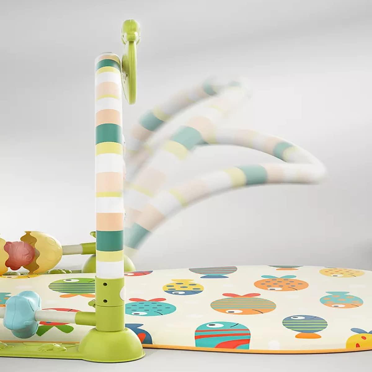 Baby Piano Gym Mat, Musical Play Mats Baby Kick and Play Piano Gym mat