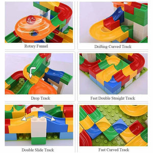 Coo11 Kids 125 pcs Building Blocks, Cognitive Color Fun Learning Game, Construction Toys Educational Toy, Perfect Gift for Boys & Girls, Suitable for 3+ kids