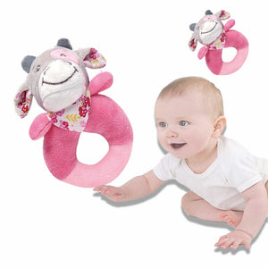 Coo11 Pink Teddy Cow Baby Stuff Toy, Cuddly Cute Soft and Safe Toy, Lightweight Easy to Carry and Easy to Clean Babies Soothed Toy, Plush Toy for kids, Unisex Suitable for age 0+ 24 Months Years Old