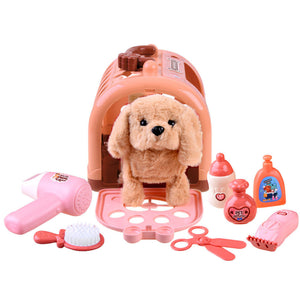 Toy Dog for Kids - Pink, Pretend Play Set