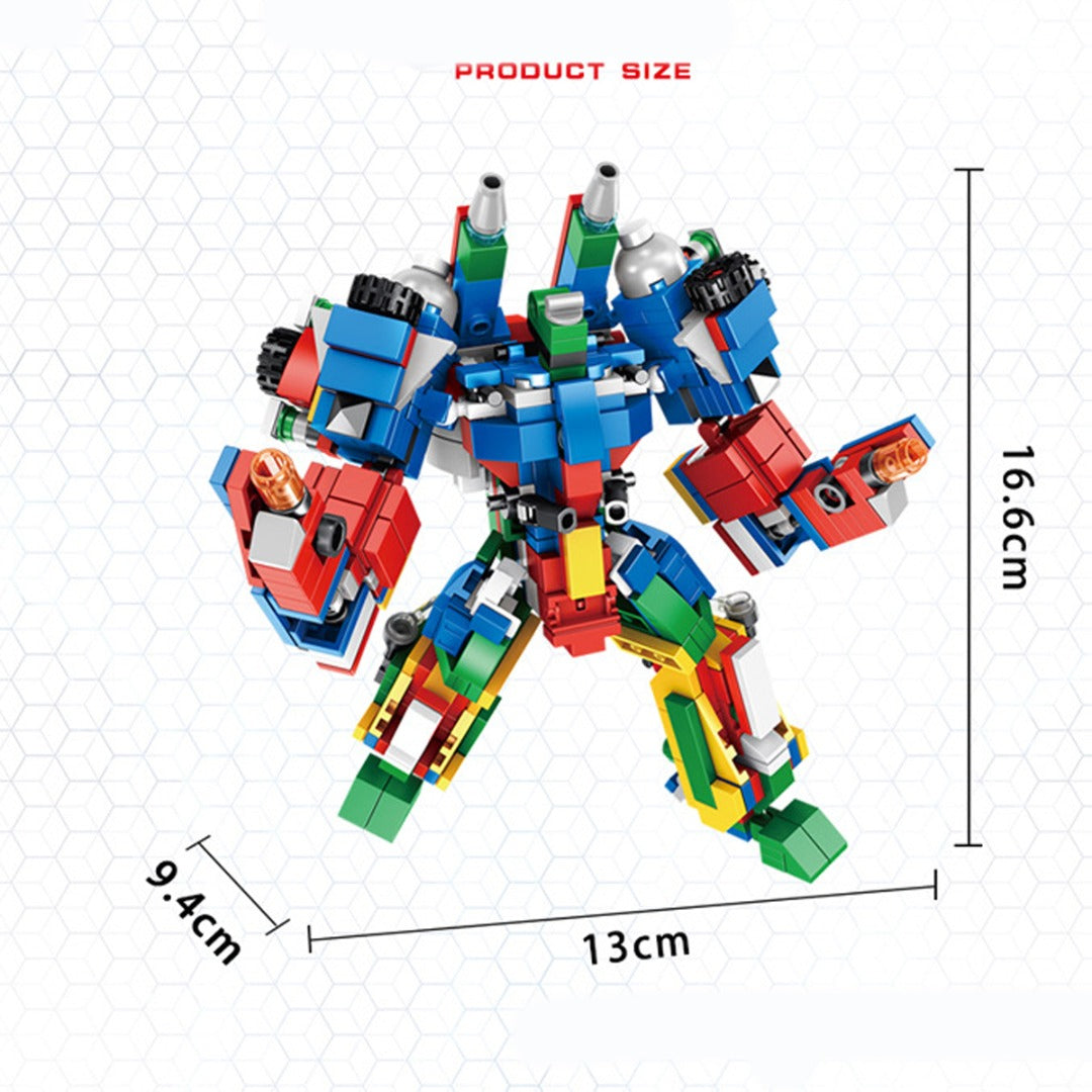 Transforming Robot truck air plane 12 IN 1 Set, 570 pcs Kids Toy Blocks Construction Building block Engineering Vehicles Toy Education Kit, Cars Convert to Mega Robot