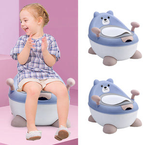 Coo11 Bear Design Potty Toilet Seat for Kids, Non-Slip, Improves Child's Development, Portable, Lightweight, Easy to Use & Clean, Perfect for Girls and Boys, Suitable for 3+ Years Kids.