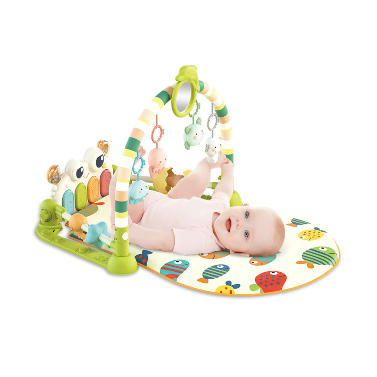 UNIH Baby Gym Play Mats, Kick and Play Piano Gym Activity Center