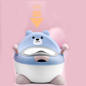 Coo11 Bear Design Potty Toilet Seat for Kids, Non-Slip, Improves Child's Development, Portable, Lightweight, Easy to Use & Clean, Perfect for Girls and Boys, Suitable for 3+ Years Kids.