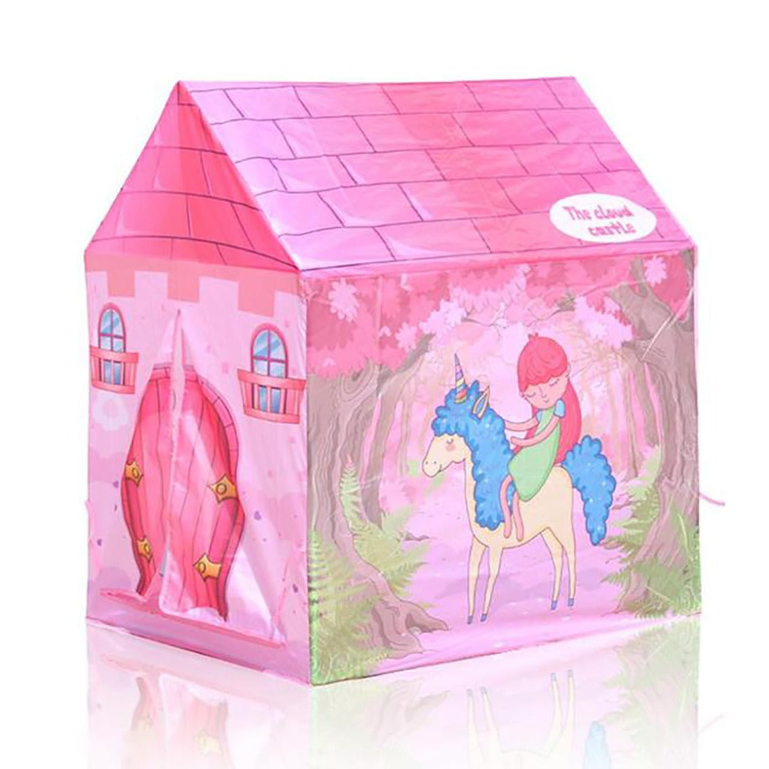 Coo11 Pretent Play Children's Play House, Princess Castle Tent House with Goat Design, Creating Personal Play Space, Indoor & Outdoor Games Toys for Girls 3 Years and up (Pink)